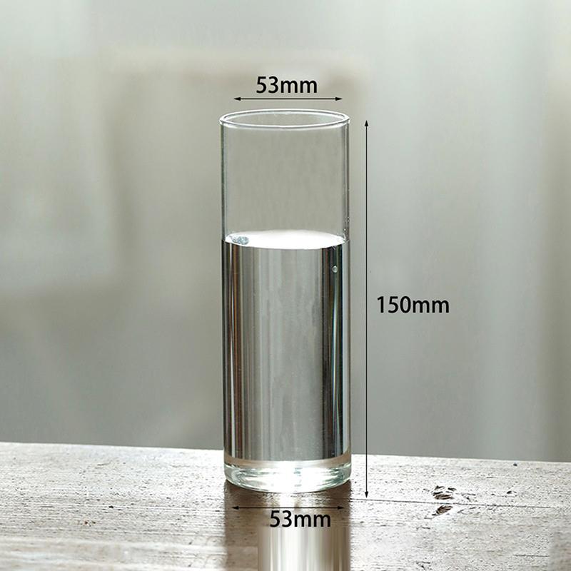 Hydroponics Plants Desktop Glass Planter Vase Glass Vase Transparent Cylinder Flower Vase Bedroom Desktop Home Decoration