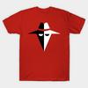 Herren Schwarzes Print-T-Shirt Spy Vs. Spionage-Logo No-Cut Transferpapier Druck Baumwoll-T-Shirt