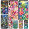 Colourful Flower Painting Art Funda For Samsung Galaxy S22 Ultra S23 FE S9 S10 Note 10 Plus Note 20 Ultra S20 S21 FE Case