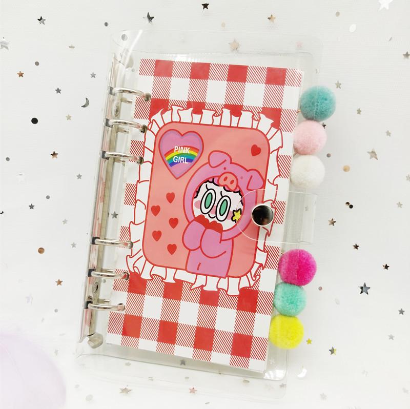 Wangdins Korean Heart-Inspired Transparent Planner Set