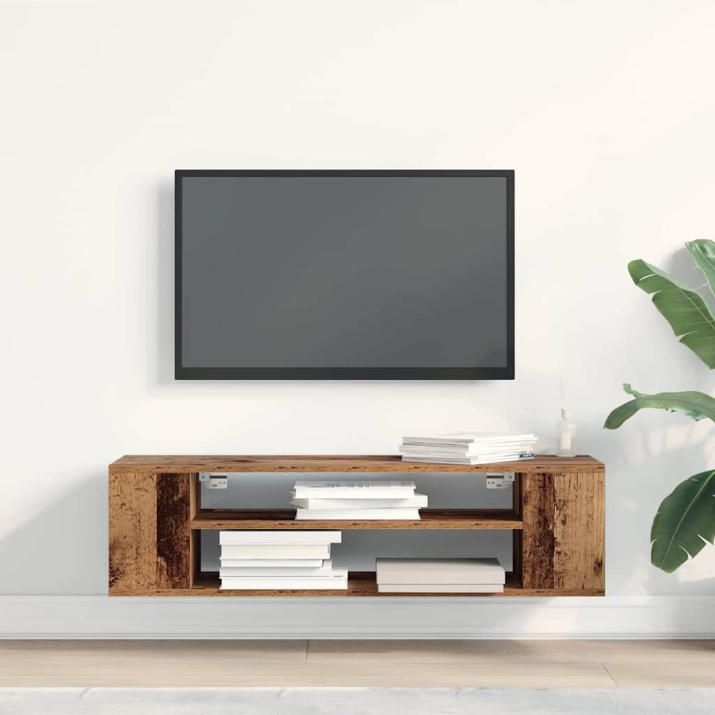 TV Cabinet Reclaimed Wood Look 100 x 30 x 26.5 cm Engineered Wood
