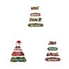 Christmas Santa Claus Wooden Hanging Ornament For Holiday Door Decor