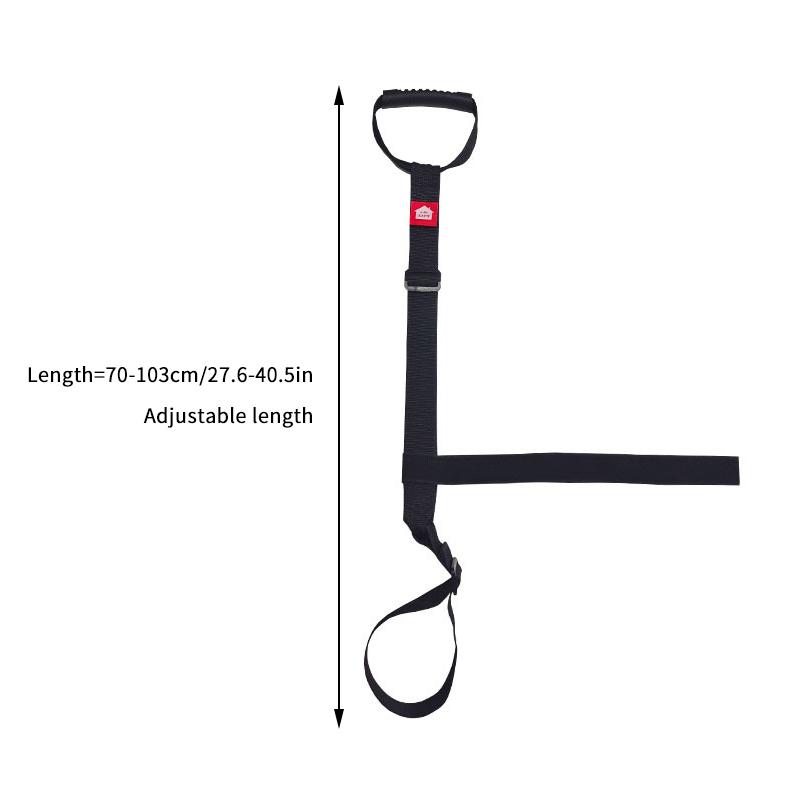 

Black PP Webbing Leg Lifting Belt Multi Use Leg Lift Strap Disabled Accessories Wear Resist Leg Train Strap Health Care Braces