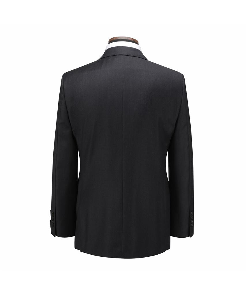 BRENTWOOD [Selection] 100% Wool Classic Suit Jacket - Dark Grey Brfba26523Gyd