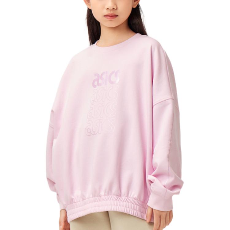 ASICS Sweatshirt Japanese Trendy Pink Teenagers 333241214046-0620