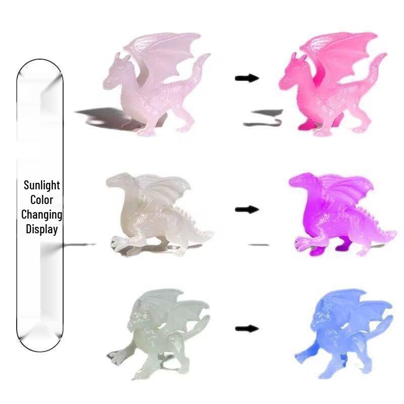 Color-Changing Soft Rubber Magic Dragon Toy with Light