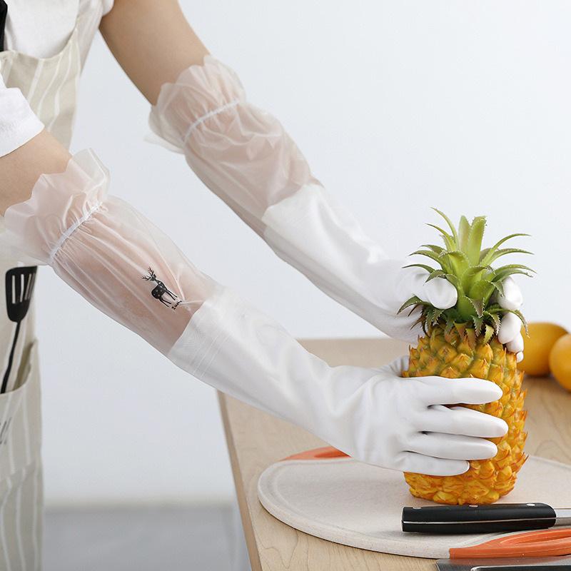 Winterküche Hochbelastbare Verdickte Spülhandschuhe
