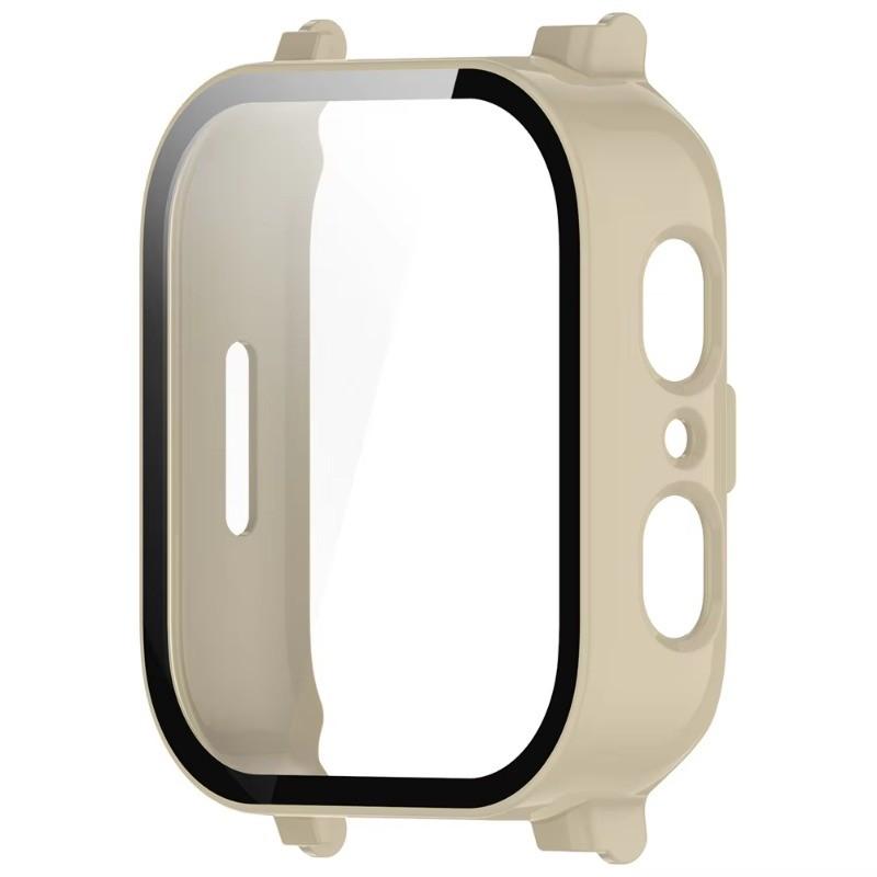 

Чохол із захисною плівкою для Gabb Watch3 3 Watch Frame Високоякісна захисна оболонка ПК + аксесуар із загартованої плівки бежевий