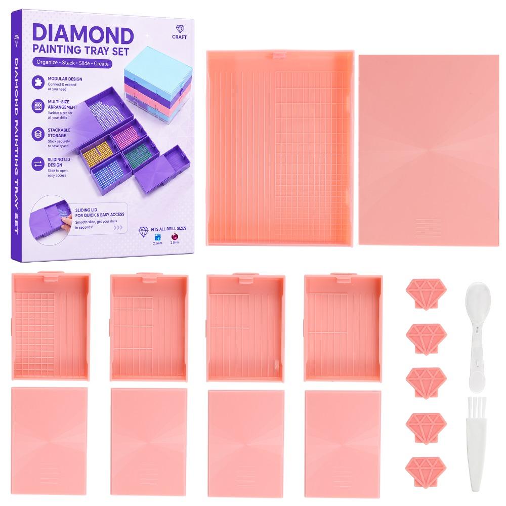 Multi-grid Diamond Sorting Tray Anti-spill Diamond Sorting Plate New Drill Storage Box Art Lovers