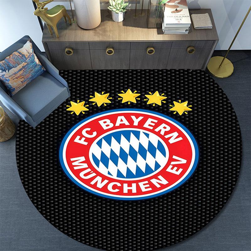 FC Bayern Munchen Pattern Round rug,Carpet Rug for Living Room Bedroom Playroom ,Non-slip Floor Mat,Holiday Gifts and Birthday Gifts.
