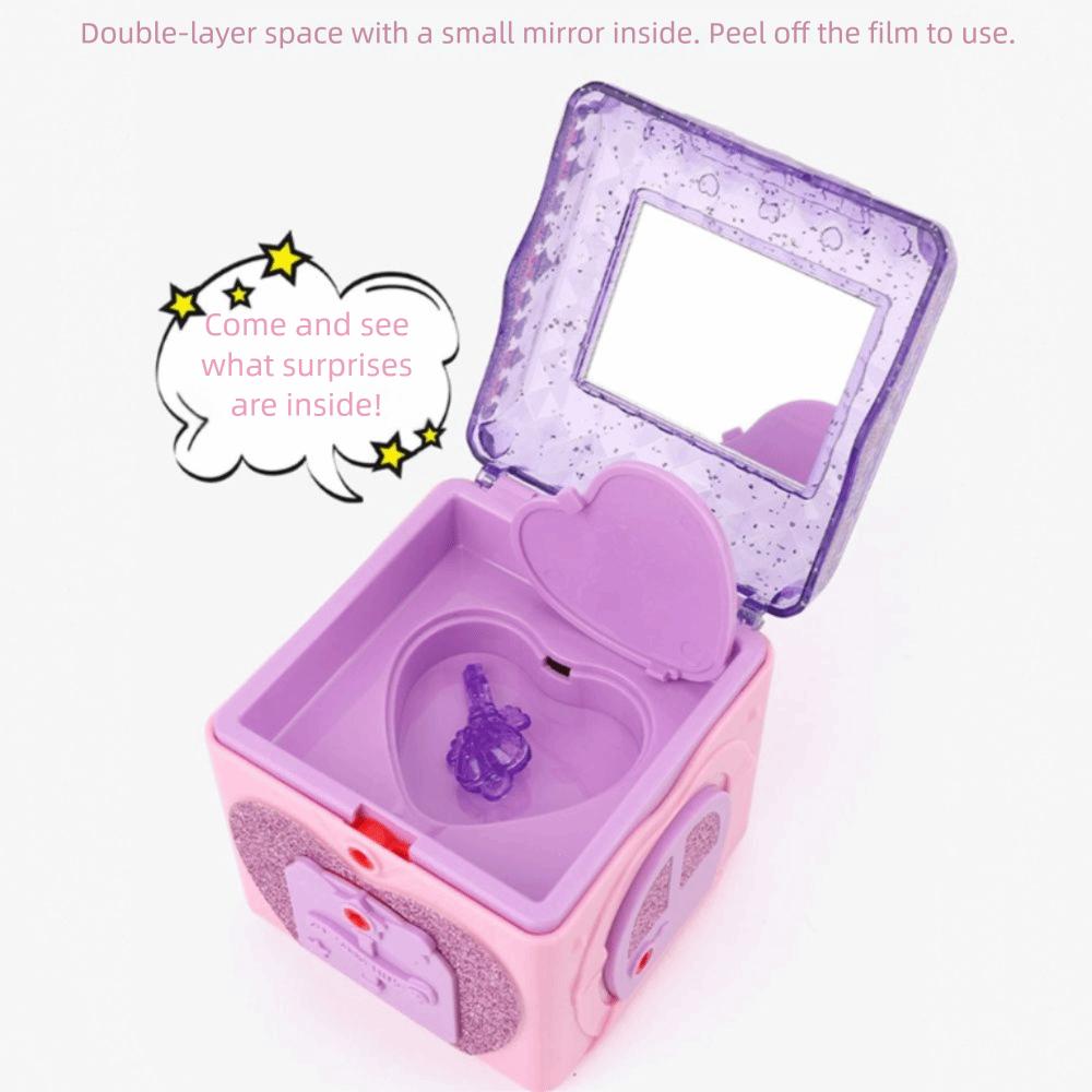 Zabawki edukacyjne Skrzynia skarbów Zabawka z zamkiem Klucz Biżuteria dla dziewczynek Zabawki Pudełko na biżuterię dla dziewczynek Zabawka dla dzieci