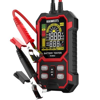 KAIWEETS Battery Checker: Battery Diagnostics, Voltage, Internal Resistance, CCA Measurement, SOH/SOC Display, Compatible with Lead-acid, EFB, AGM, an