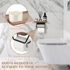 Paper Towel Holder Self Wood Adhesiv No-Punch Wall Mount Kitchen Bathroom Toilet Roll Paper Hook Storage Shelf Easy-Install