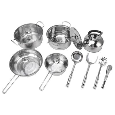 Cookware Set Stainless Steel Rustproof Stick Proof Thickened Pots Pans Set for Home Kitchen Restaurant