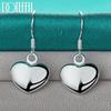 Kolczyki z wisiorkiem w kształcie serca Prezent srebrna biżuteria
