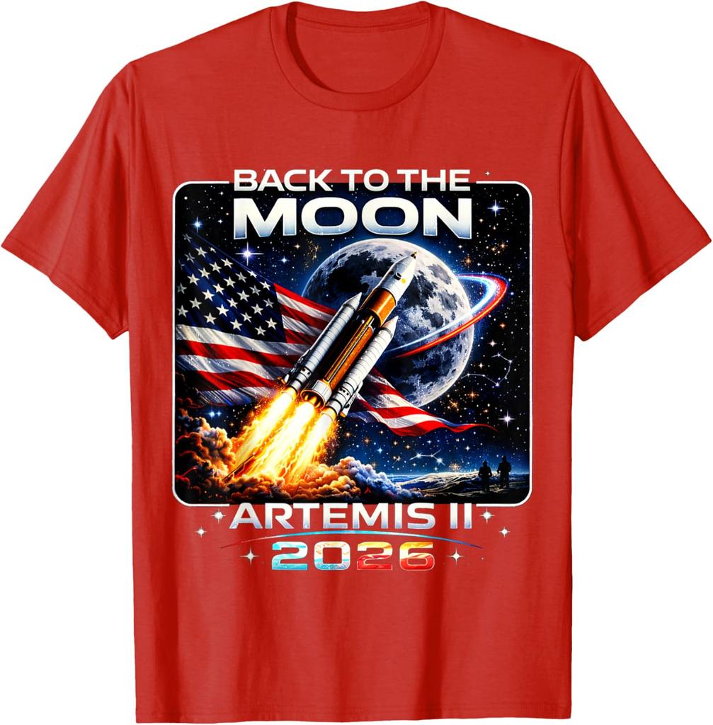 Artemis Launch Back To The Moon Unisexs TShirt Unisex ONeck Pure Cotton Short Sleeve Top Yk Fashion Women Streetwear