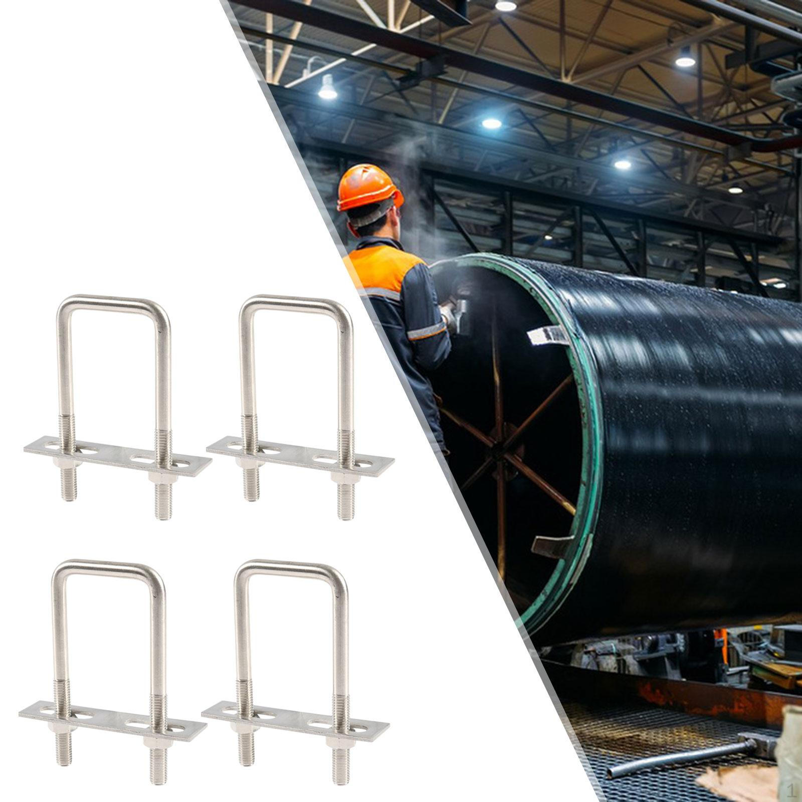 

4 шт. квадратные U-образные болты, мини-легкие в установке болты из нержавеющей стали, зажим для столба M 10