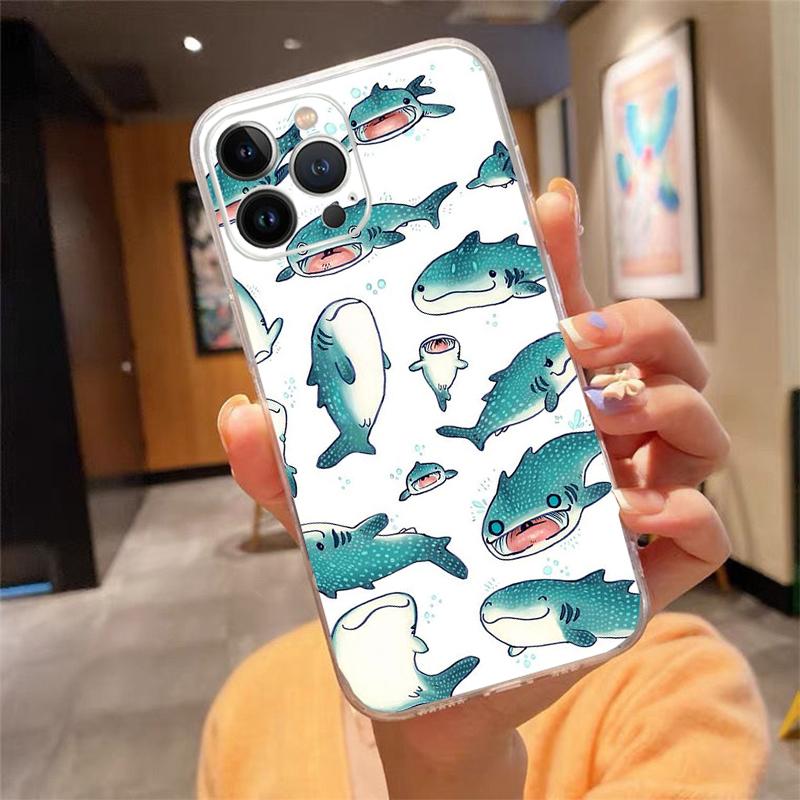 Phone Case For iphone 17 Air 17 Pro Max 16 15 14 13 Pro Max 15 16 Pro 15Plus Ocean Whale Shark