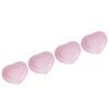 4 Pieces   Quartz   Hrt Shape Carved Decoration Romantic Stone Suitable for Expressing Love for Lovers
