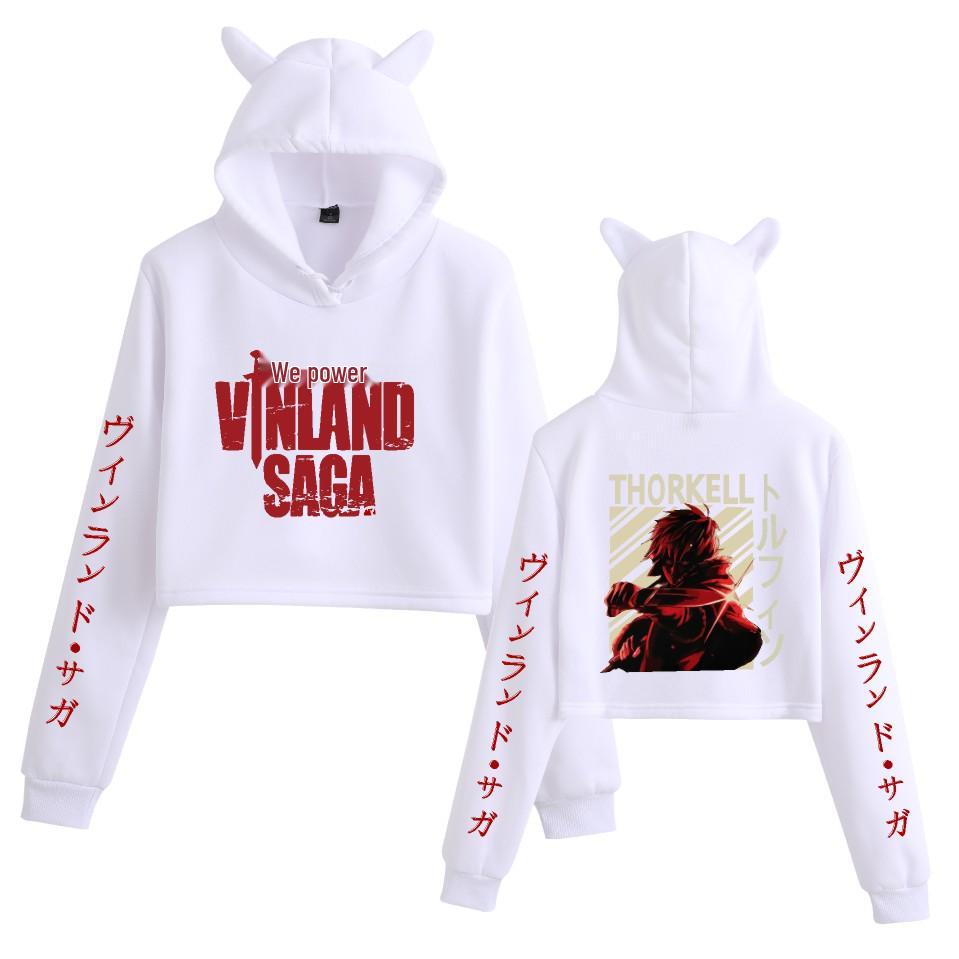 VINLAND SAGA: Thorfinn Women's Cat Ear Cropped Hoodie
