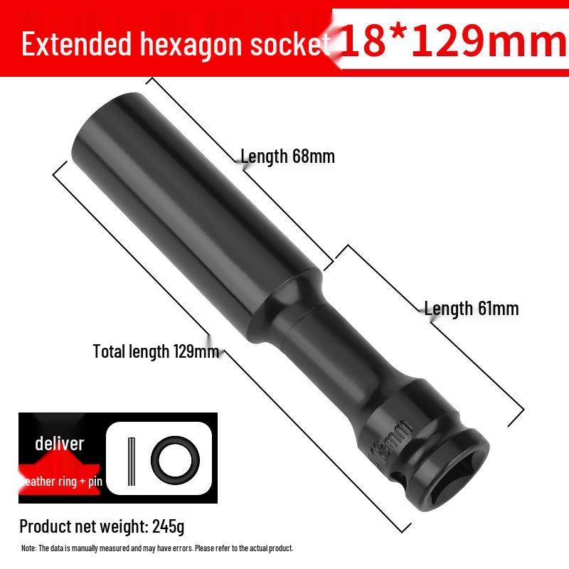 Ultra-Thin Long Thin-Wall Impact Socket Wrench for Motorcycle & Electric Vehicle Repair