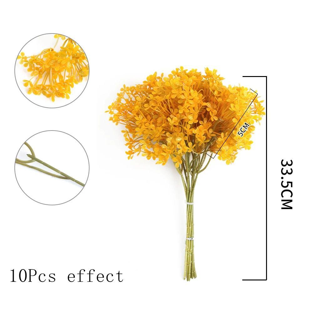 10Pcs Artificial Leaf Plant Bouquet Fake Leaf for Home Room Decor Garden Wedding Marriage Decoration Outdoor Garland Ornaments