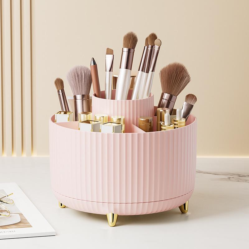 

Bolan Rotating Makeup Brush and Lipstick Holder for Home or Office Storage
