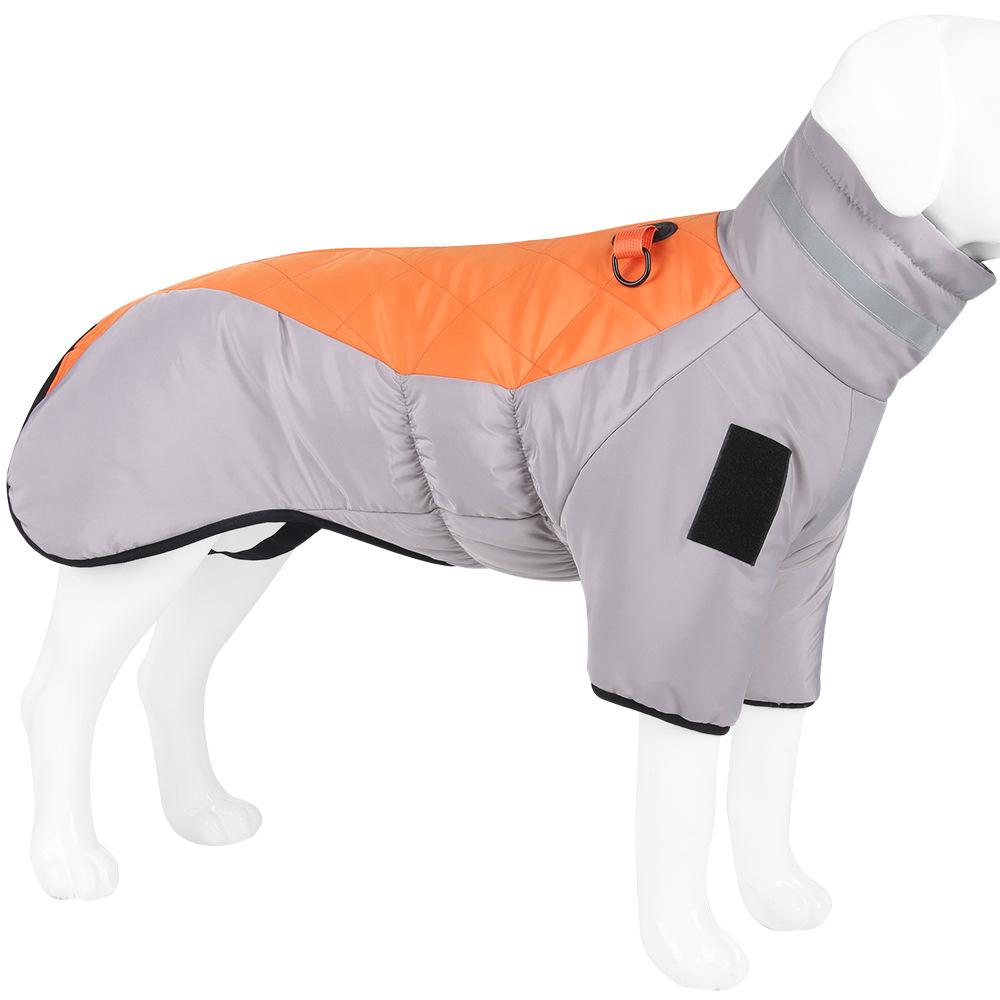 Winter Warme Jacke für große Hunde, Weste, wasserdicht, Mantel für große Hunde, Kleidung mit hohem Kragen, Haustierkleidung für große Hunde, Kostüm für französische Bulldogge