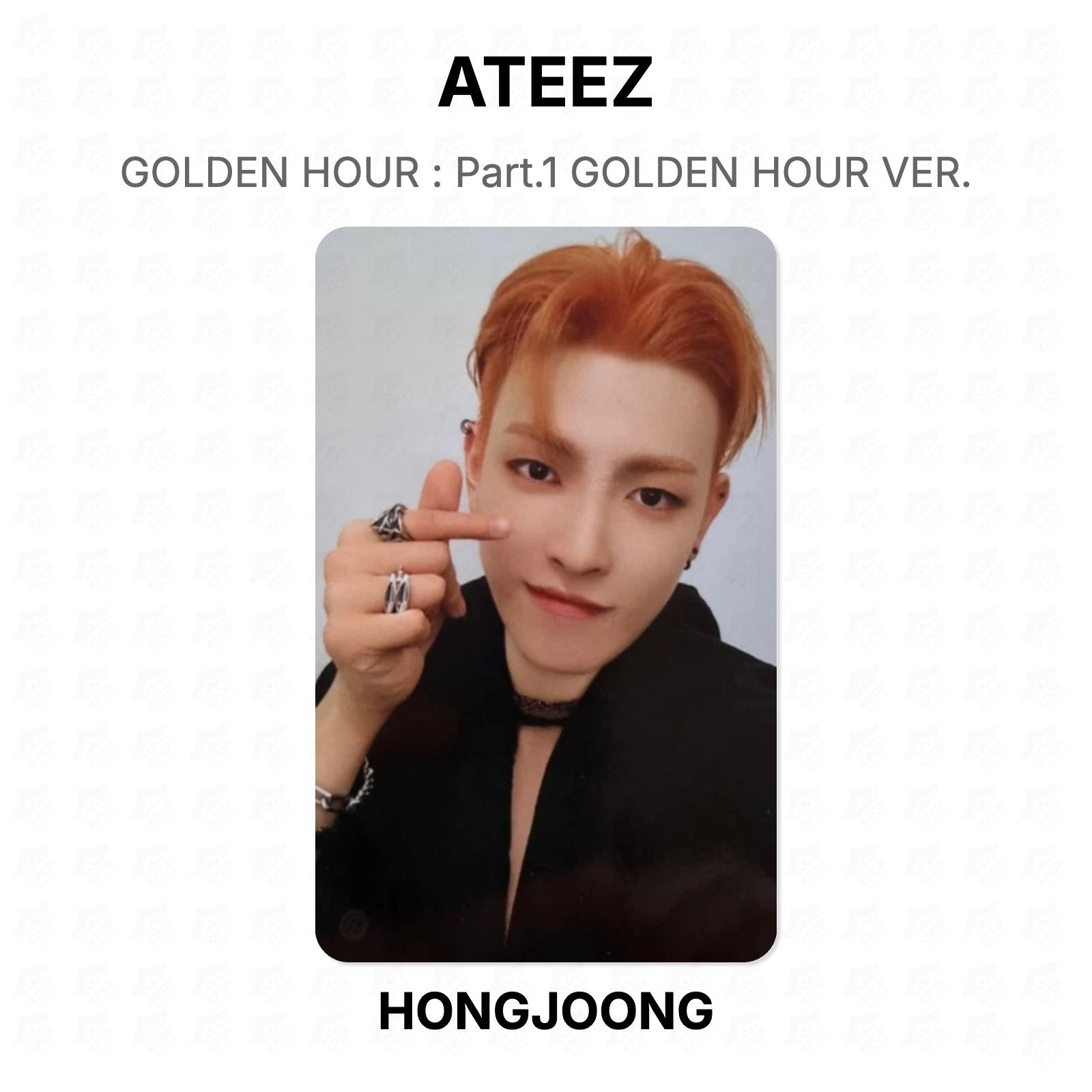 ЗОЛОТОЙ ЧАС ATEEZ : Часть 1 ЗОЛОТОЙ ЧАС ВЕР. Официальная фотокарта HONGJOONG 02