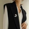 Fashion Pearl Moon Star Brooch for Women Men Fashion Rhinestone Brooches Pins Jewelry Accessories Party Gifts