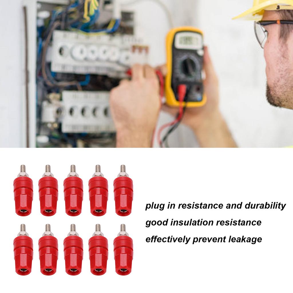 24.320 4.0mm Terminal Binding Post 24A Banana Plugs Connector for Spker Amplifier Terminal