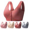 Women Bra Comfortable Supportive Posture Corrector Bra No Steel Ring Front Buckle Plus Size Vest Bralette