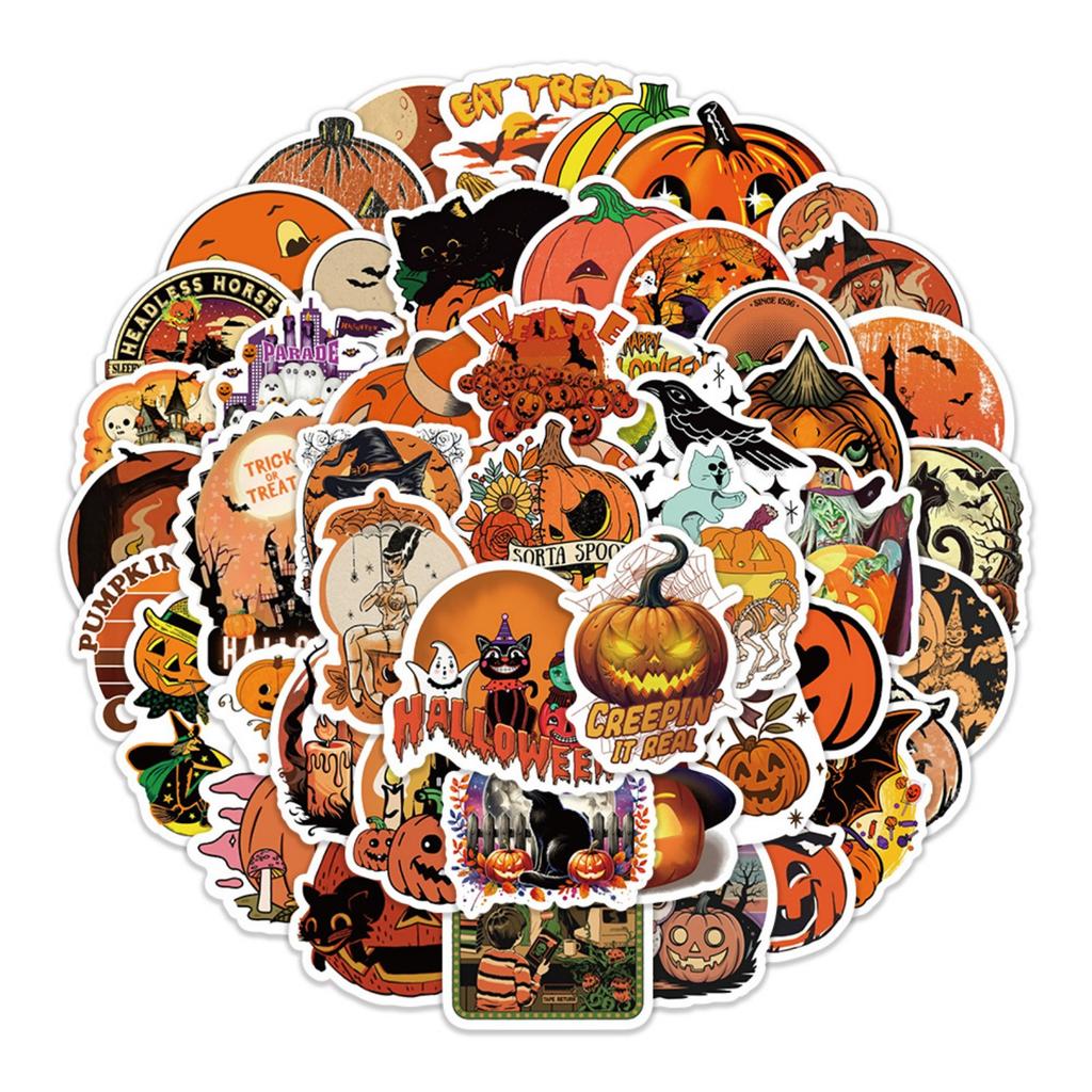 50 ks Samolepky na kufr Vodotěsné samolepky Skútr Počítač Tablet Kreslená dekorace