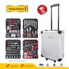 187-Piece Socket Set with Ratchet Wrench & 9 Handles In Aluminum Case
