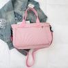 Large Capacity Corduroy Shoulder Bag for Women – Multi-Pocket Tote with Zipper Compartments and Stylish Design