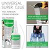 Universal Super Glue Gel Strong Adhesive Oily Surface for Metal Plastic Wood Ceramics Leather DIY Handicrafts Creative Repair