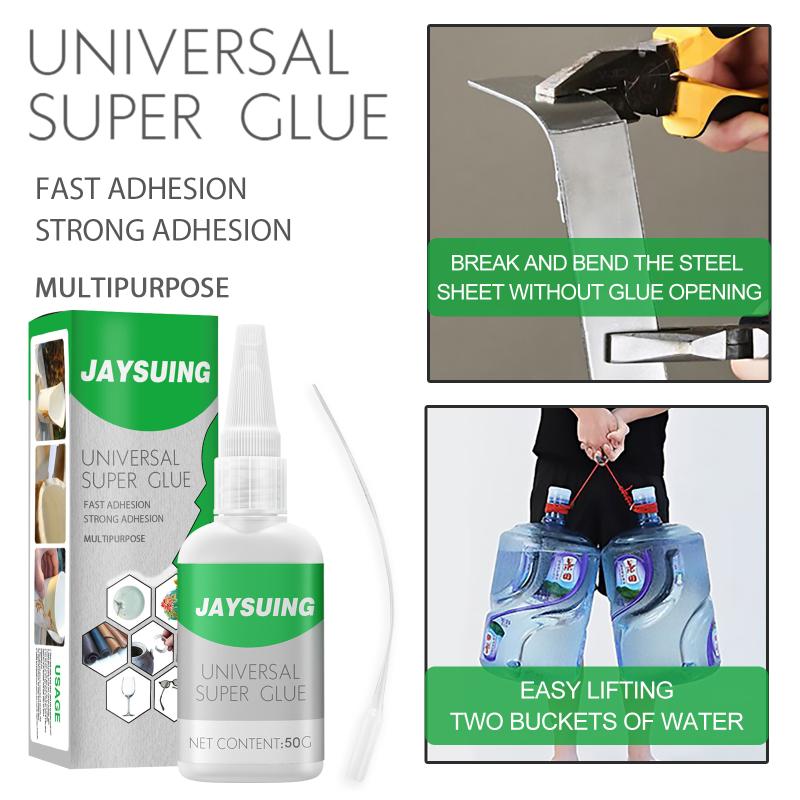 Universal Super Glue Gel Strong Adhesive Oily Surface for Metal Plastic Wood Ceramics Leather DIY Handicrafts Creative Repair