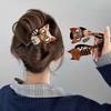 Cute Cartoon Cat Hair Clip Women Versatile High-end Twist Clip Creative Sweet Hair Accessories