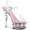 2025 summer stiletto water table high heels 15cm crystal water table cool slippers for sale, pigskin foot pads