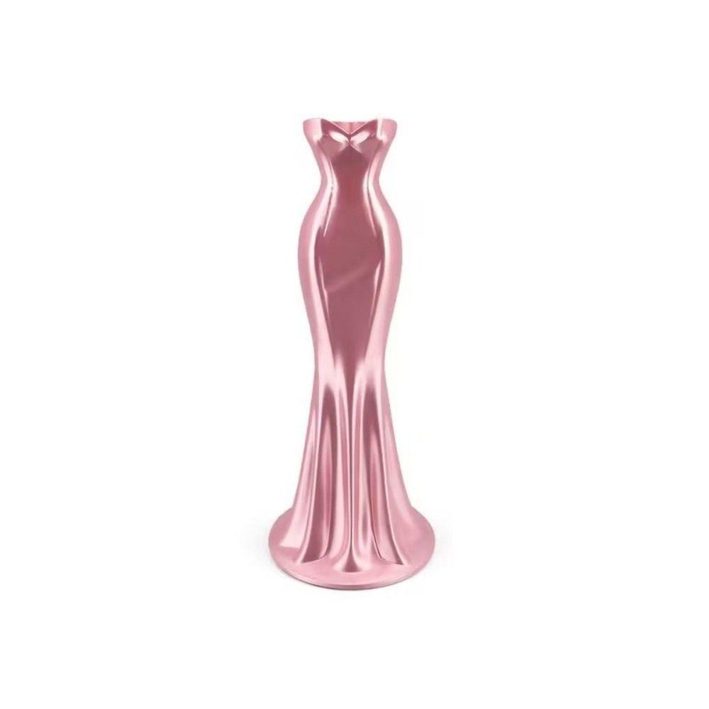 Gown-Shaped Elegant Dress Vase Twisted Design Decorative Vase  Home Desktop Decorations