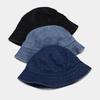 Dome Denim Fisherman'S Hat Solid Color Shading Collapsible Fashion New Unisex Outdoor Sun Protection Basin Cap Women Hat