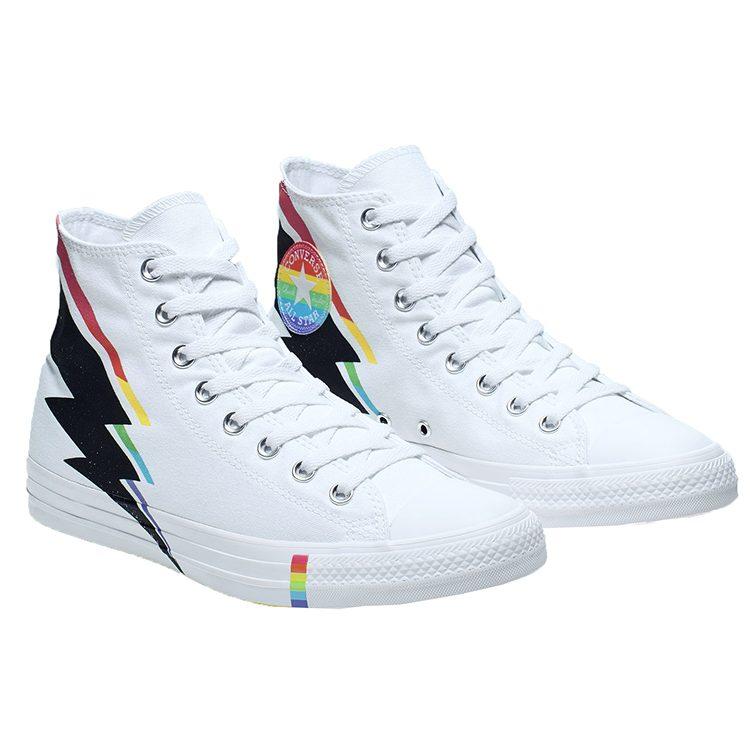 Converse Chuck Taylor All Star Hi All Star Lightning Bolt Comfortable Breathable Lightweight High Top Canvas Shoes 165715C
