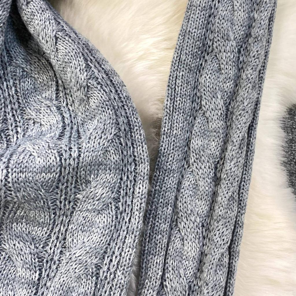 Gray Fashion Turtleneck Sweater Dress For Women New Autumn Winter Chic Long Sleeves A-Line Pullover Loose Knitted Dresses