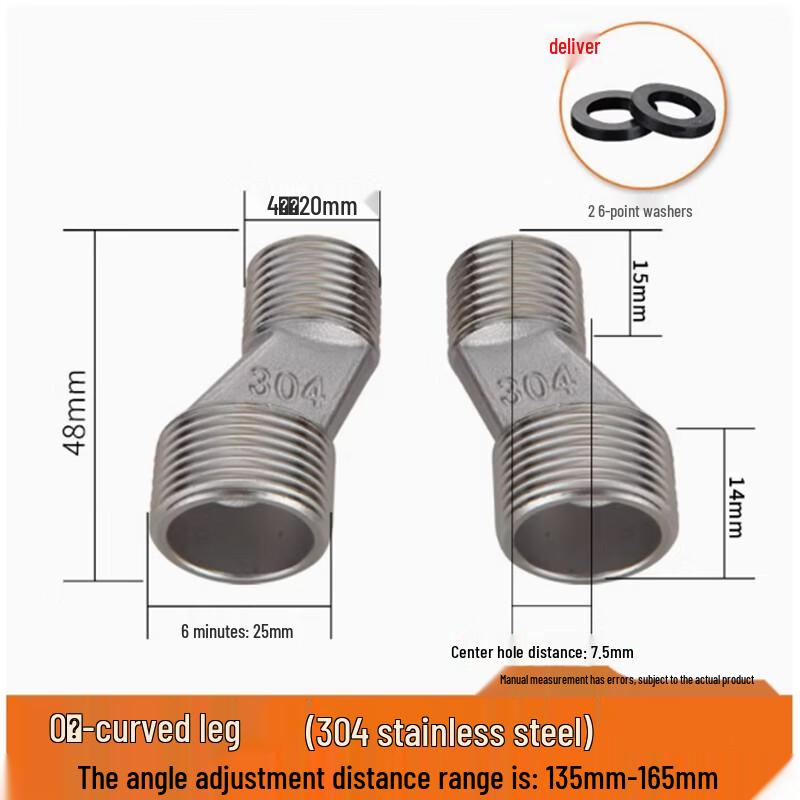 Zhuoma Shower Faucet Angled Diverter Adapter