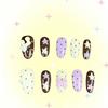 Cute Pink Rabbit Love Bear 3D Star Butterfly Knot Wing Dot Ellipse Fake Nails Birthday Gift Nail Art