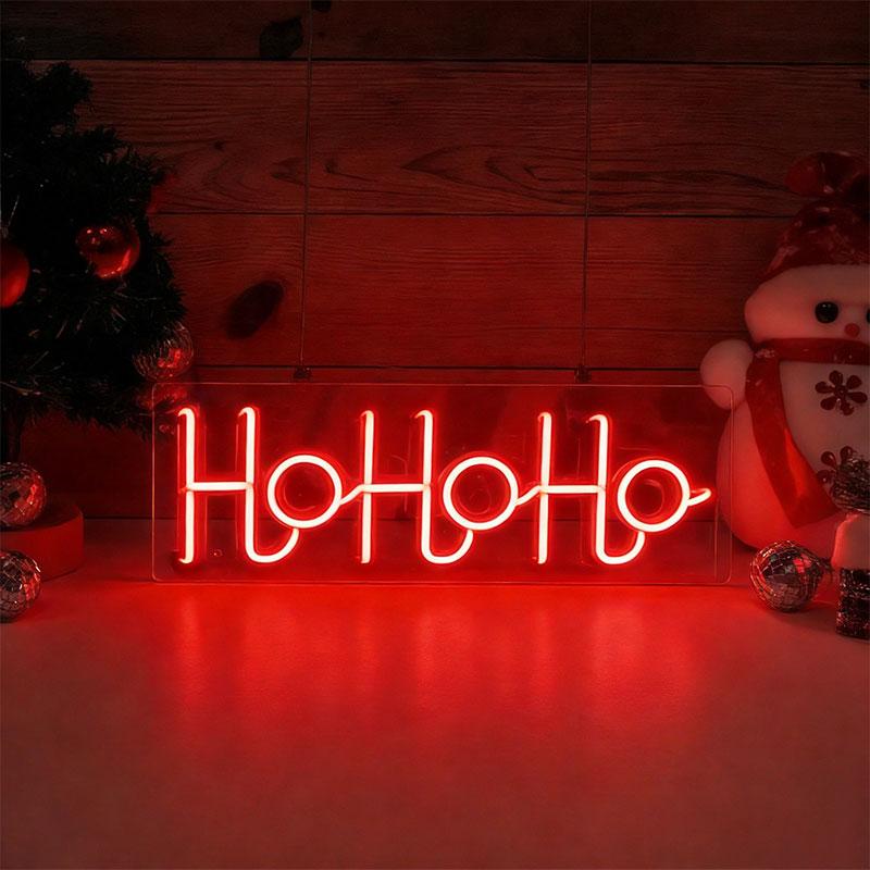 

Ho Ho Ho Neon Sign LED Night Light For Home Bar Xmas Party Decor Festive Wall Art Gift Holiday Welcome Sign USB Dimmable