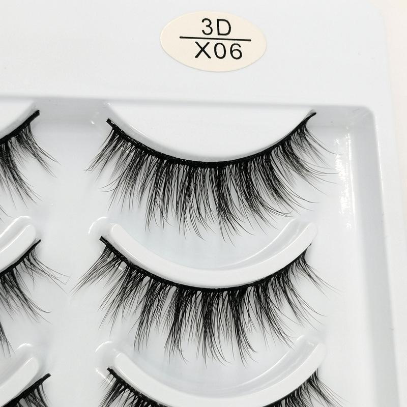 3D False Eyelashes - 10 Pairs of Soft, Natural Curling, Multi-layered 3D Lashes