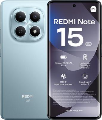 Smartphone Xiaomi Redmi Note 15 5G 128GB Glacier