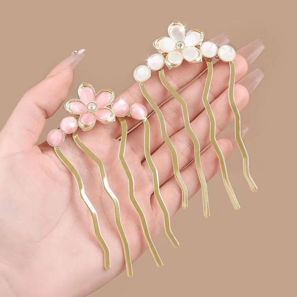 Exquisite Fashion Chinese Hanfu Hairpin Vintage Tassel Hair Accessory for Women Retro Bun Clip Bridal Updo Gold Hair Pin Gift