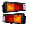 APSMOTIV Truck Tail Lights 12V – Amber / Red / White Trailer Tail Light Fits Mitsubishi Fuso Canter – Pack of 2